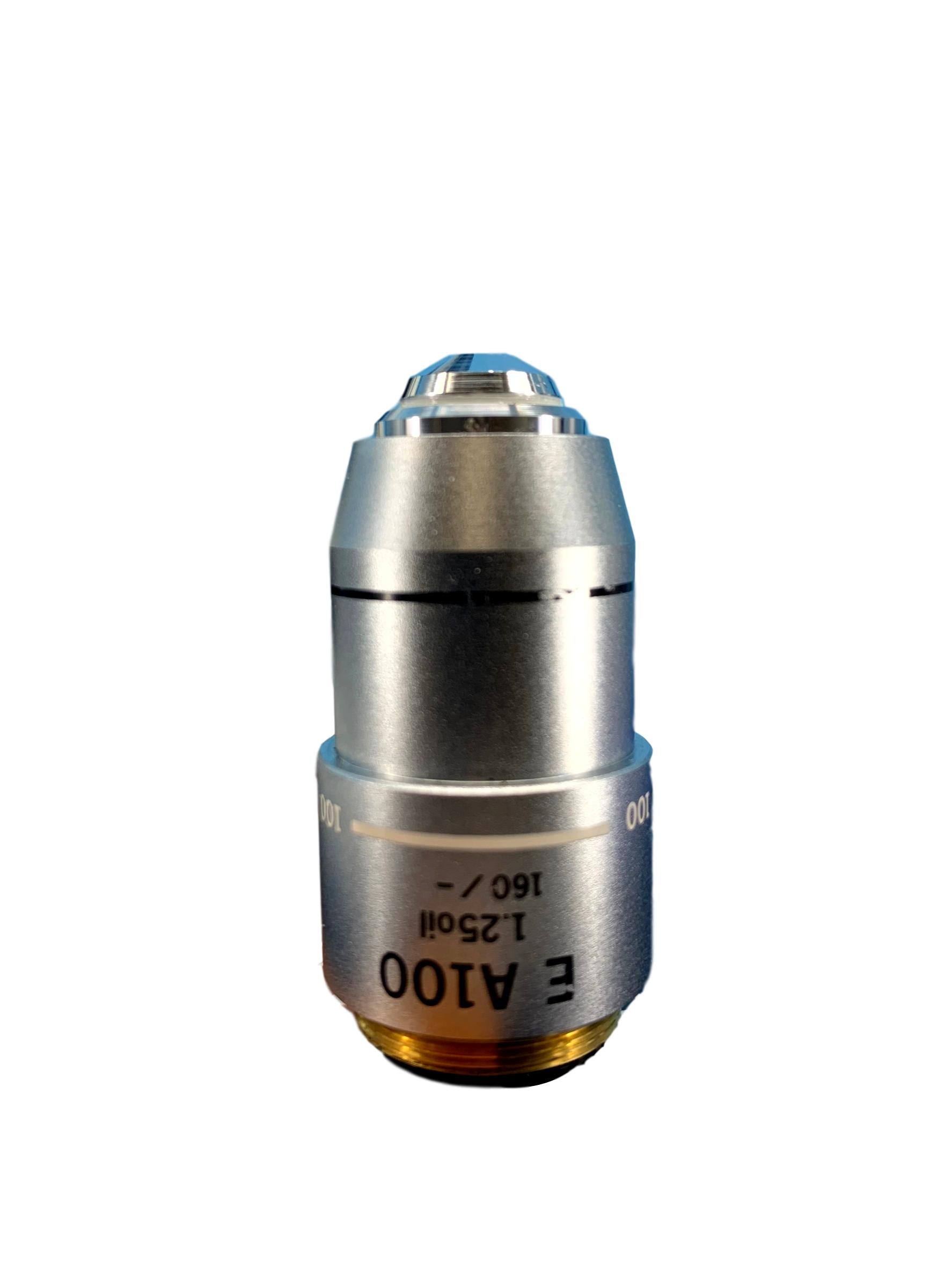 X100 Magnification Olympus E A100x Oil Microscope Objective – Microscope Central