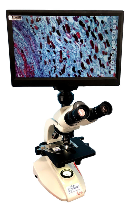 Leica DM300 Trinocular Digital Microscope with Screen