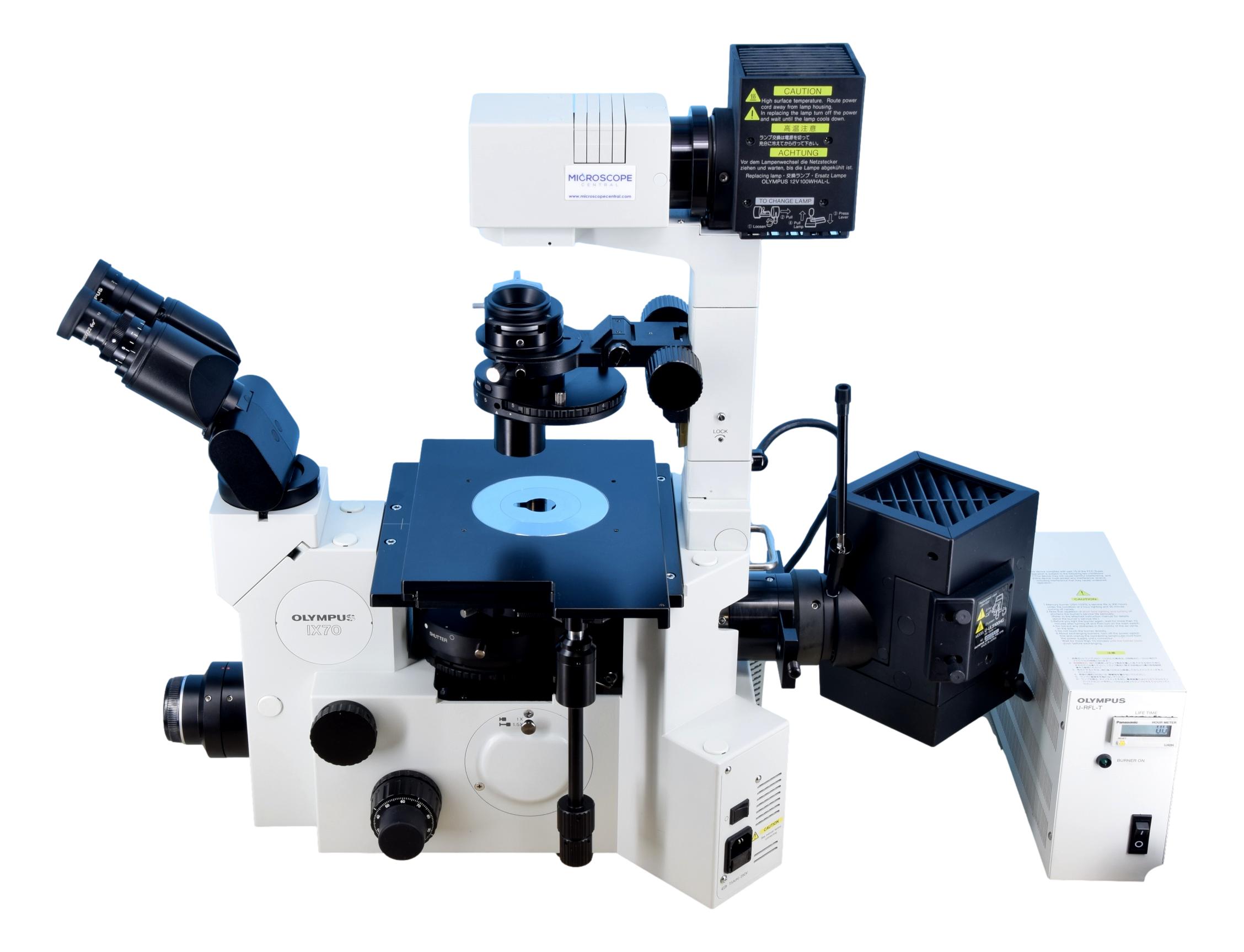 Olympus IX70 Inverted Phase Contrast DIC Fluorescence Microscope –  Microscope Central