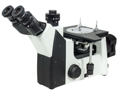 Inverted Trinocular Metallurgical Microscope With Mechanical Stage 50x - 1000x