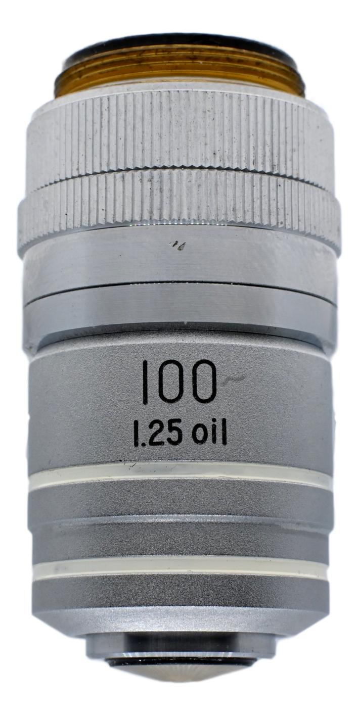 Reichert 100x Iris Diaphragm Oil Objective