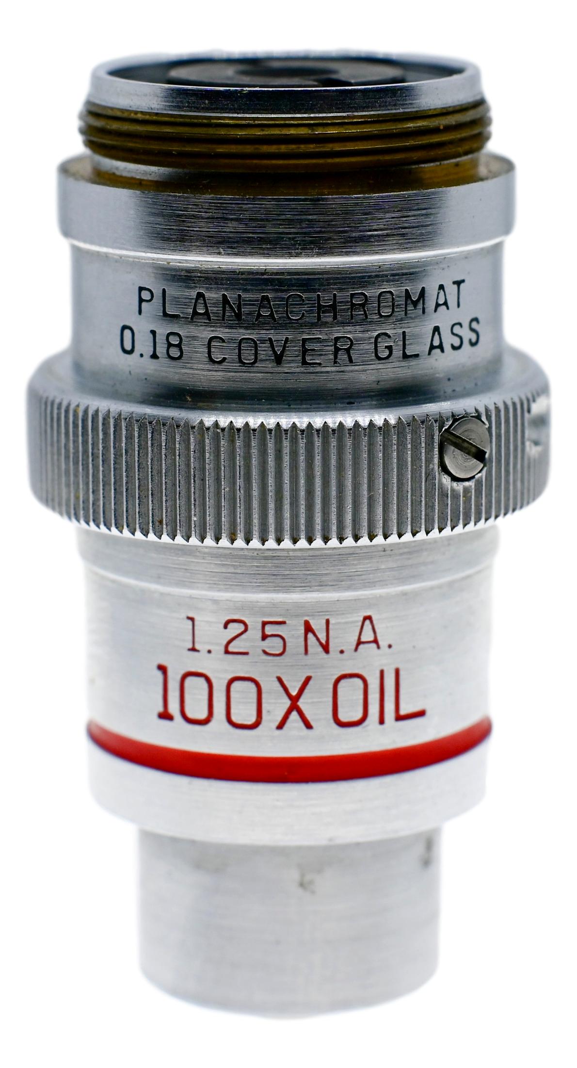 Bausch & Lomb 100x PlanAchromat Phase Contrast Oil Objective