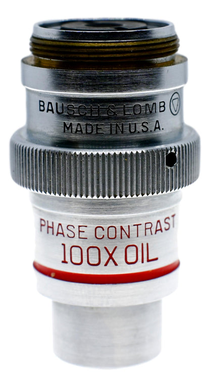 Bausch & Lomb 100x PlanAchromat Phase Contrast Oil Objective