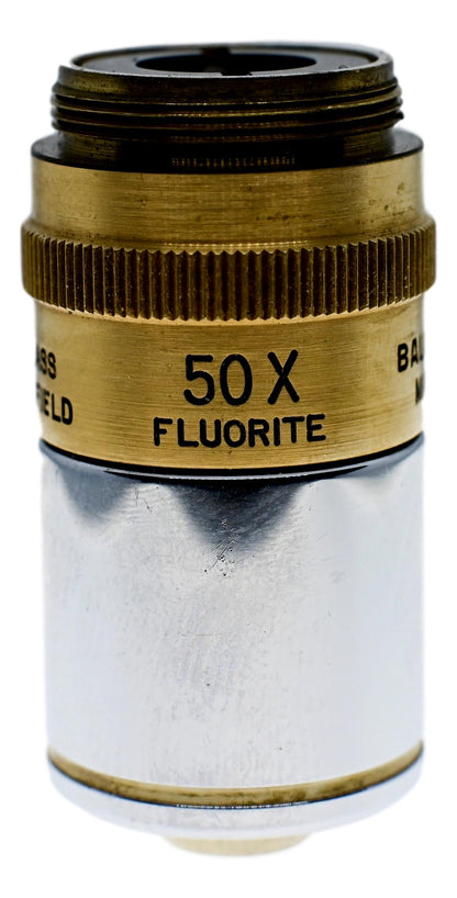 Bausch & Lomb 50x Fluorite Flat Field Objective