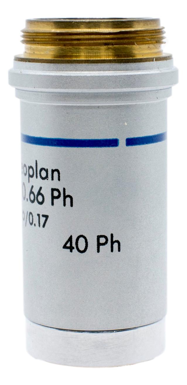 AO / Reichert / Leica Neoplan 40x Phase Objective Microscope Central
