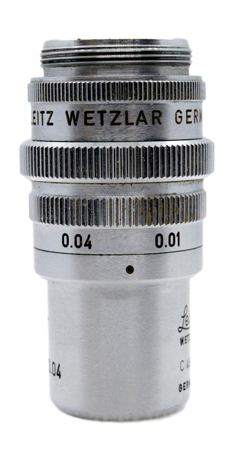 Leitz 1x Plan Objective With Iris Diaphgram – Microscope Central