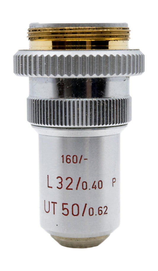 Leitz L32P / UT50 Dual Magnification Objective With Iris Diaphragrm