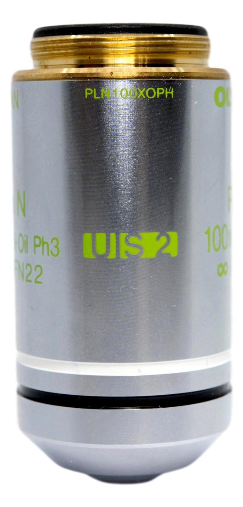 Olympus 100x Plan N Oil Phase Ph3 Objective – Microscope Central