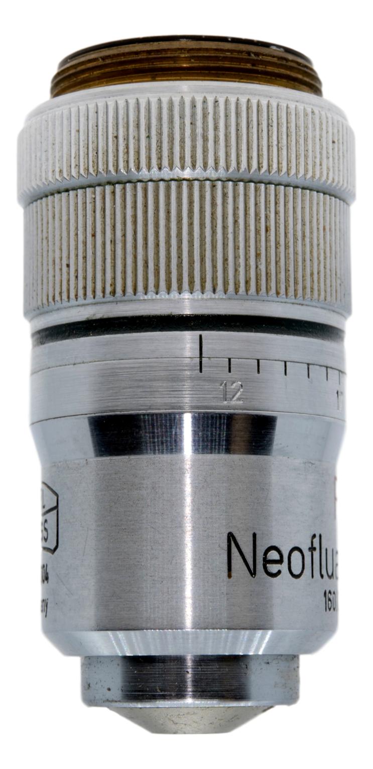63x Object Microscope Zeiss 63x Neofluar Ph3 Correction-Collar Objective – Microscope Central