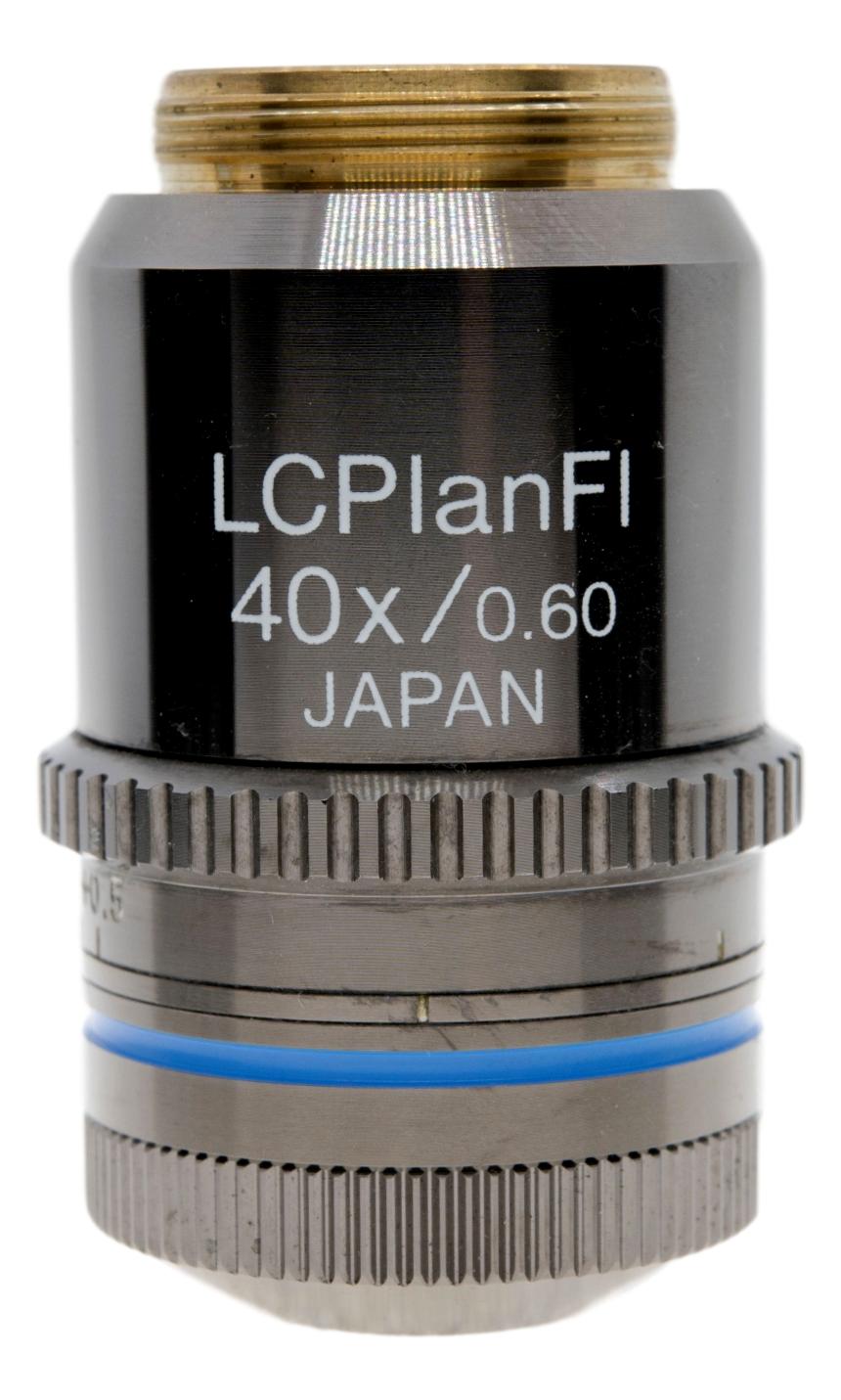 (´・ω・`)？ Olympus 40x LCPlanFL Infinity-Corrected / Correction-Collar