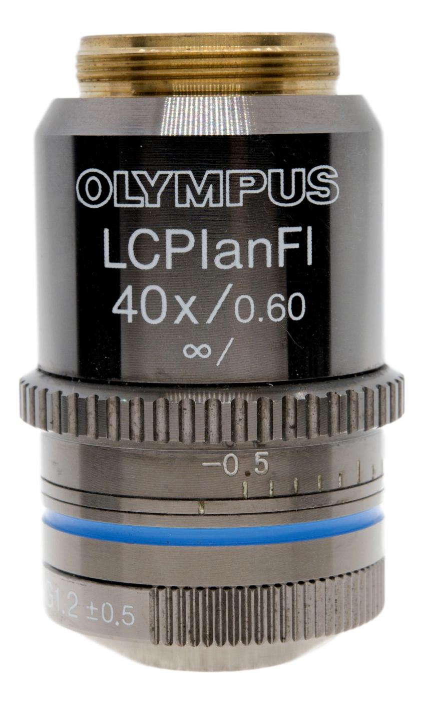 Olympus 40x LCPlanFL Infinity-Corrected / Correction-Collar Objective