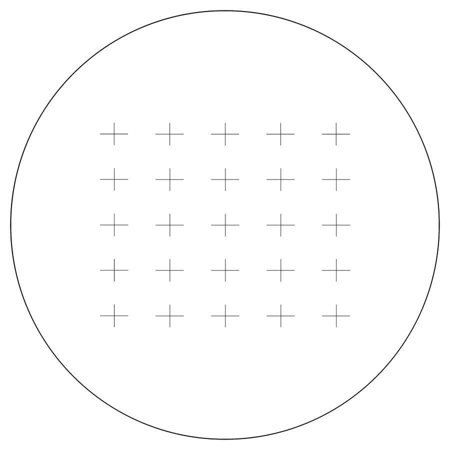 Chalkey Point Reticle Point Array 25 Crosses