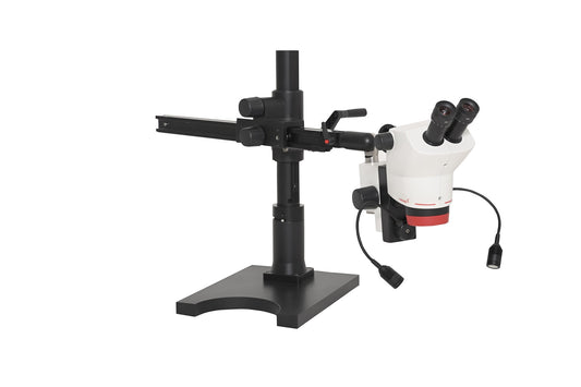 Labomed Luxeo 6Z Stereo Zoom Microscope on Heavy Duty Boom Stand