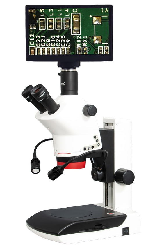 Labomed Luxeo 6Z Digital HD Stereo Microscope on LED Stand