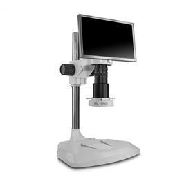Scienscope MAC2-PK1-E2D HD Macro Zoom Video System - Camera & Monitor with Diffused LED Ring Light on Extended Post Stand
