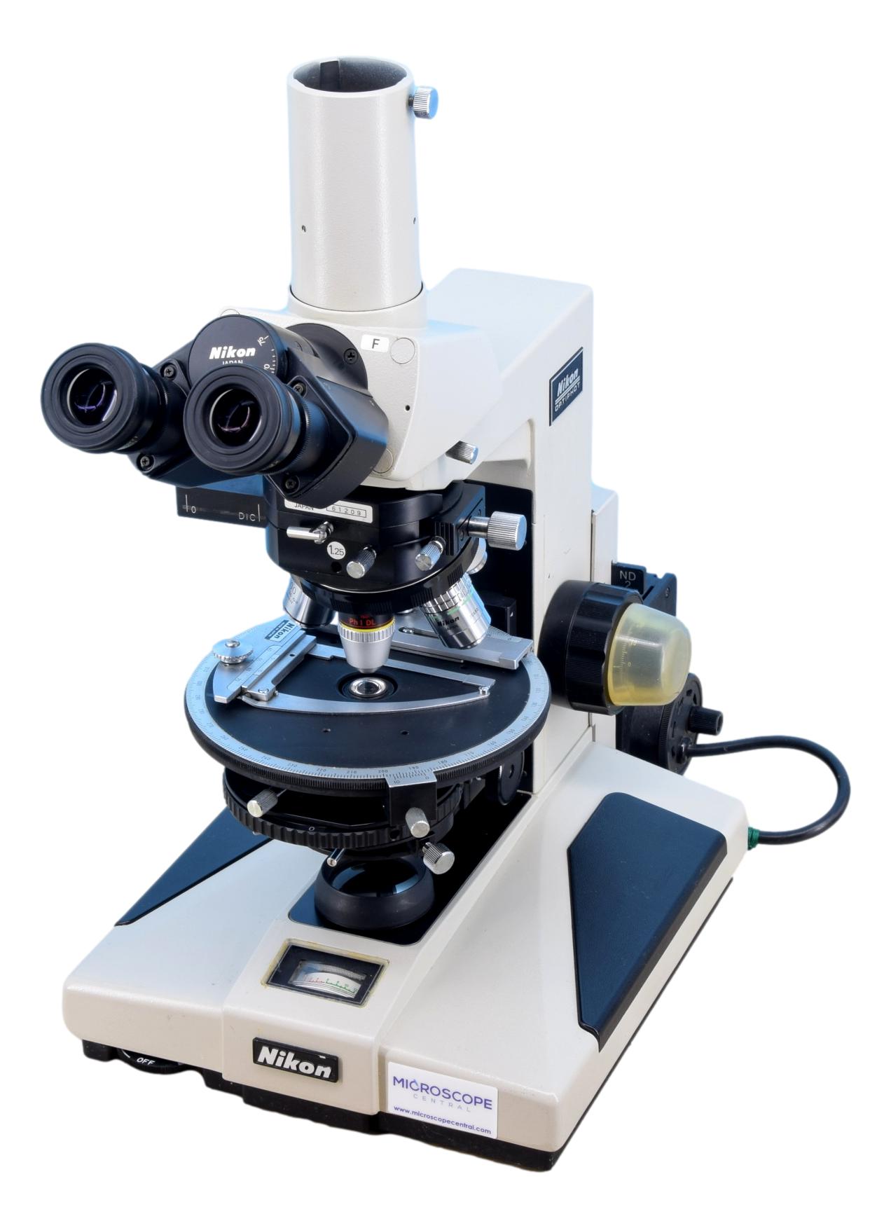 Nikon Optiphot DIC Phase Contrast Microscope – Microscope Central