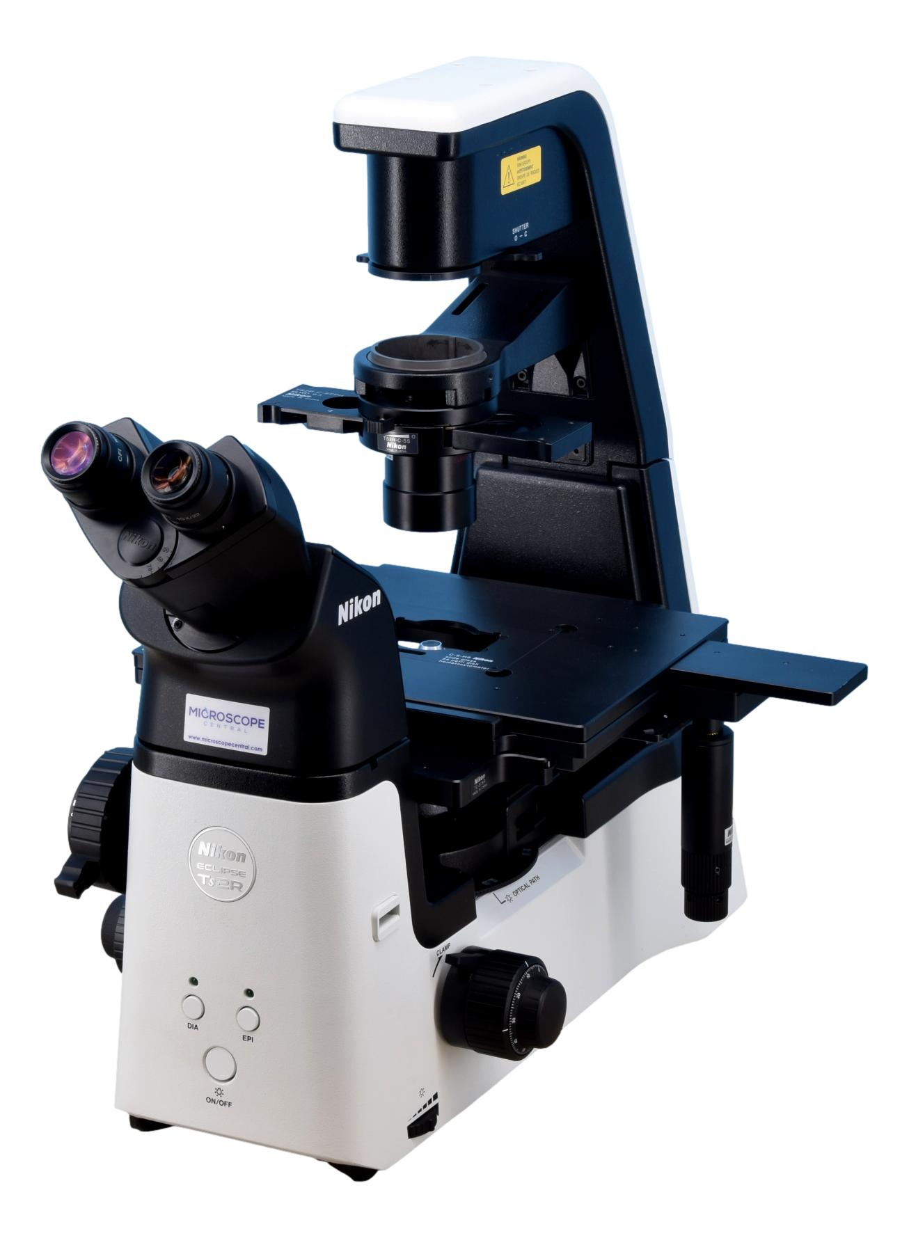 Nikon Ts2R-FL Inverted Phase Contrast Microscope – Microscope Central