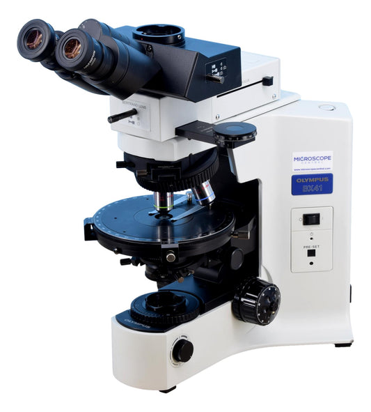 Olympus BX41 Polarizing Microscope With Ach Objectives