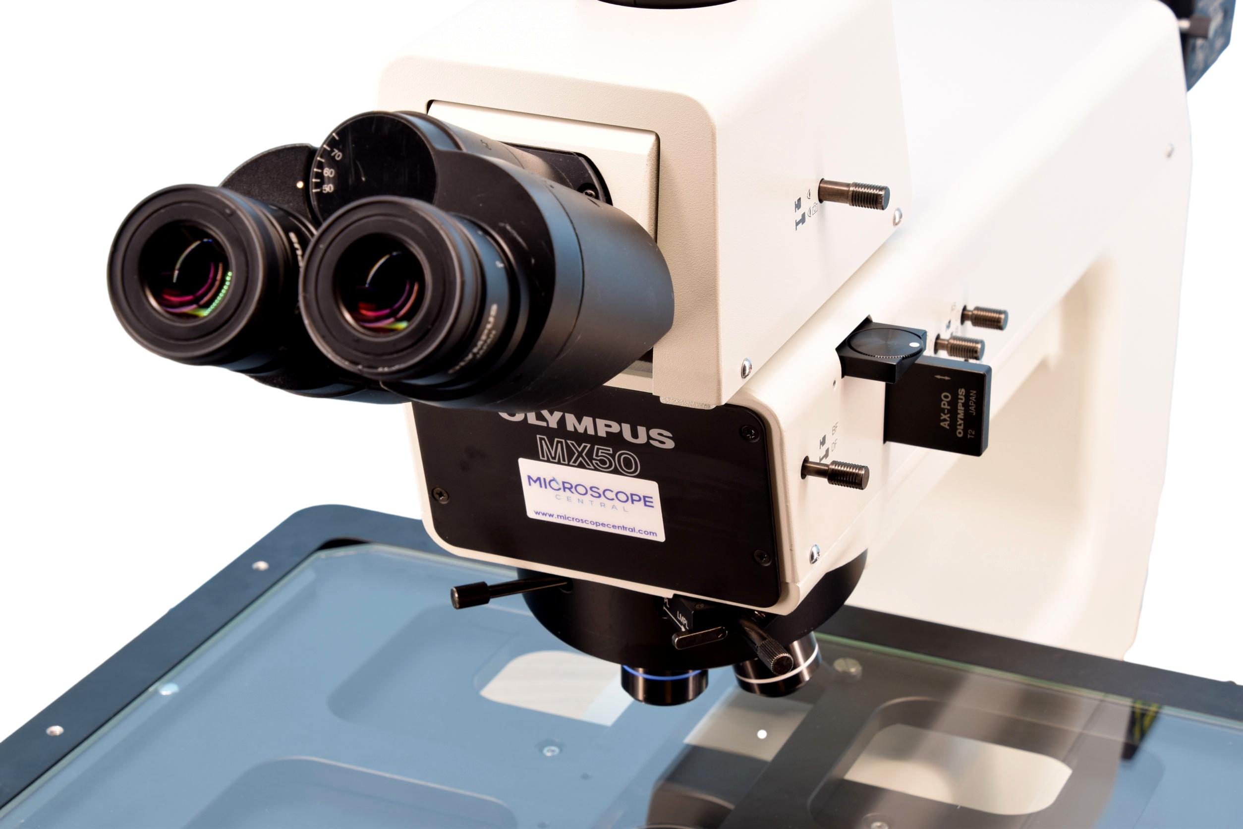 Olympus MX50L Reflected & Transmitted Brightfield, Darkfield, DIC Wafe –  Microscope Central