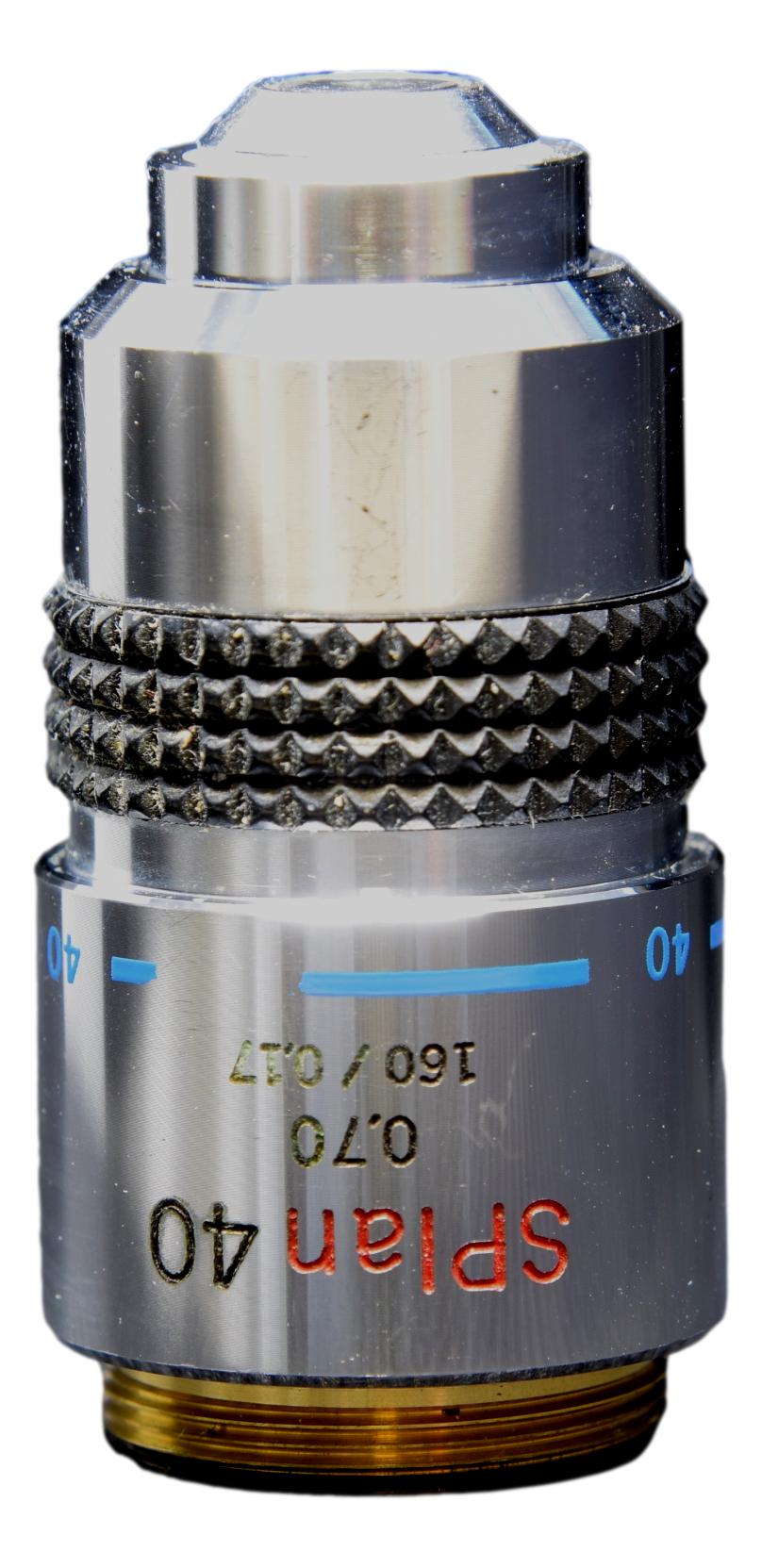 Microscopic 40x Ruler Olympus SPlan 40X Microscope Objective – Microscope Central