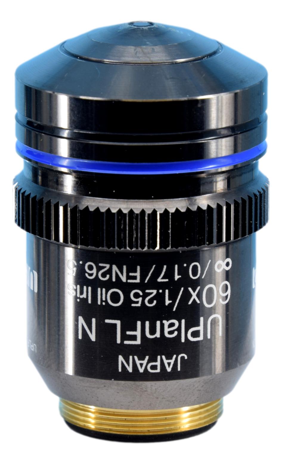 Olympus UPlanFL N 60x Oil Iris Microscope Objective