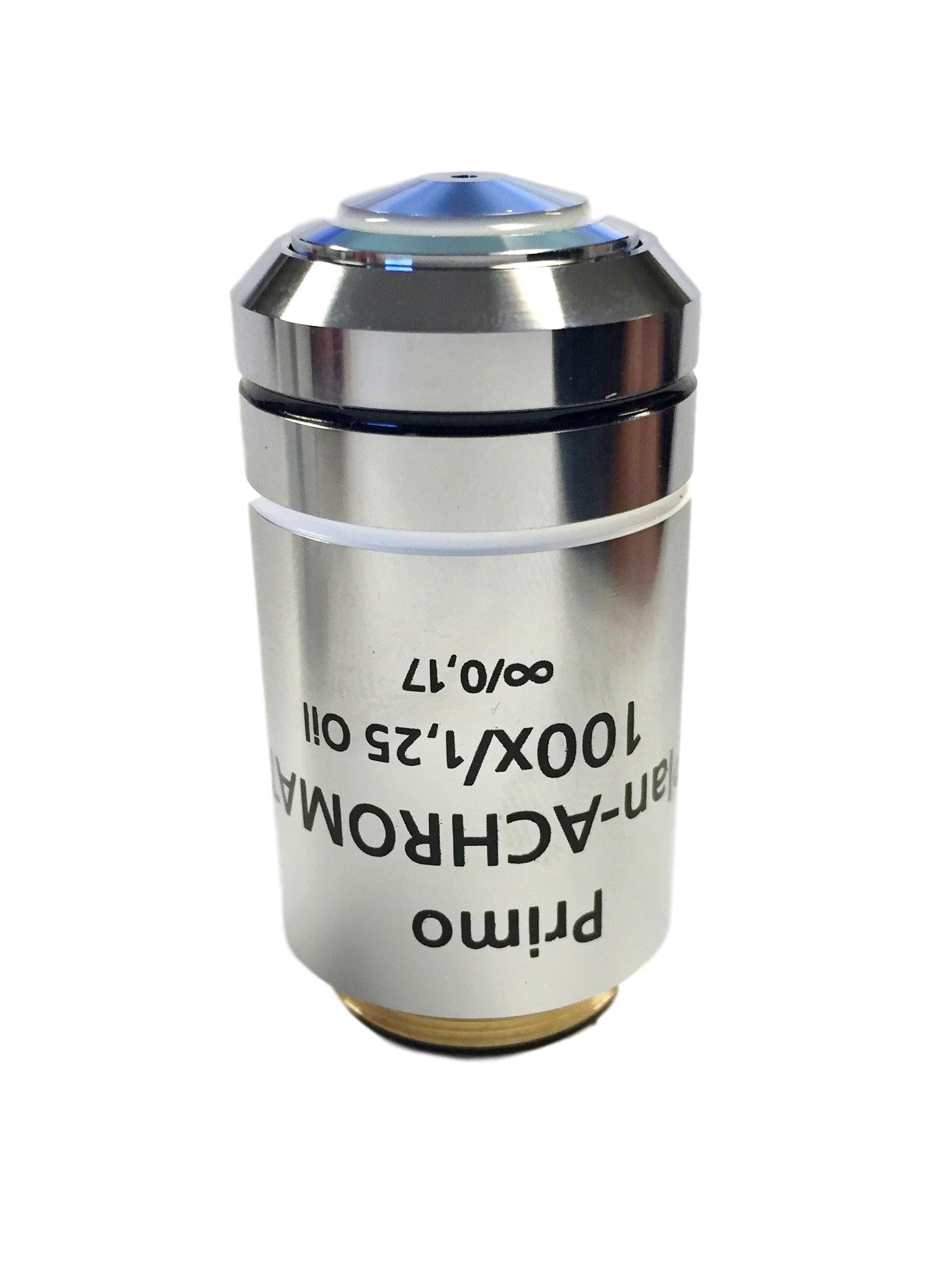 Zeiss Plan-Achromat 100x/1.25 Oil Microscope Objective for