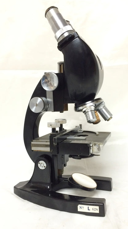 Baush & Lomb Binocular Microscope - 10x, 43x, 90x Oil - Microscope Central
 - 2
