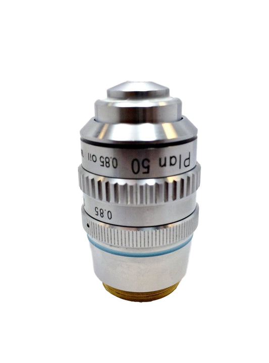 Nikon Plan 50X Oil Microscope Objective with Iris Diaphragm