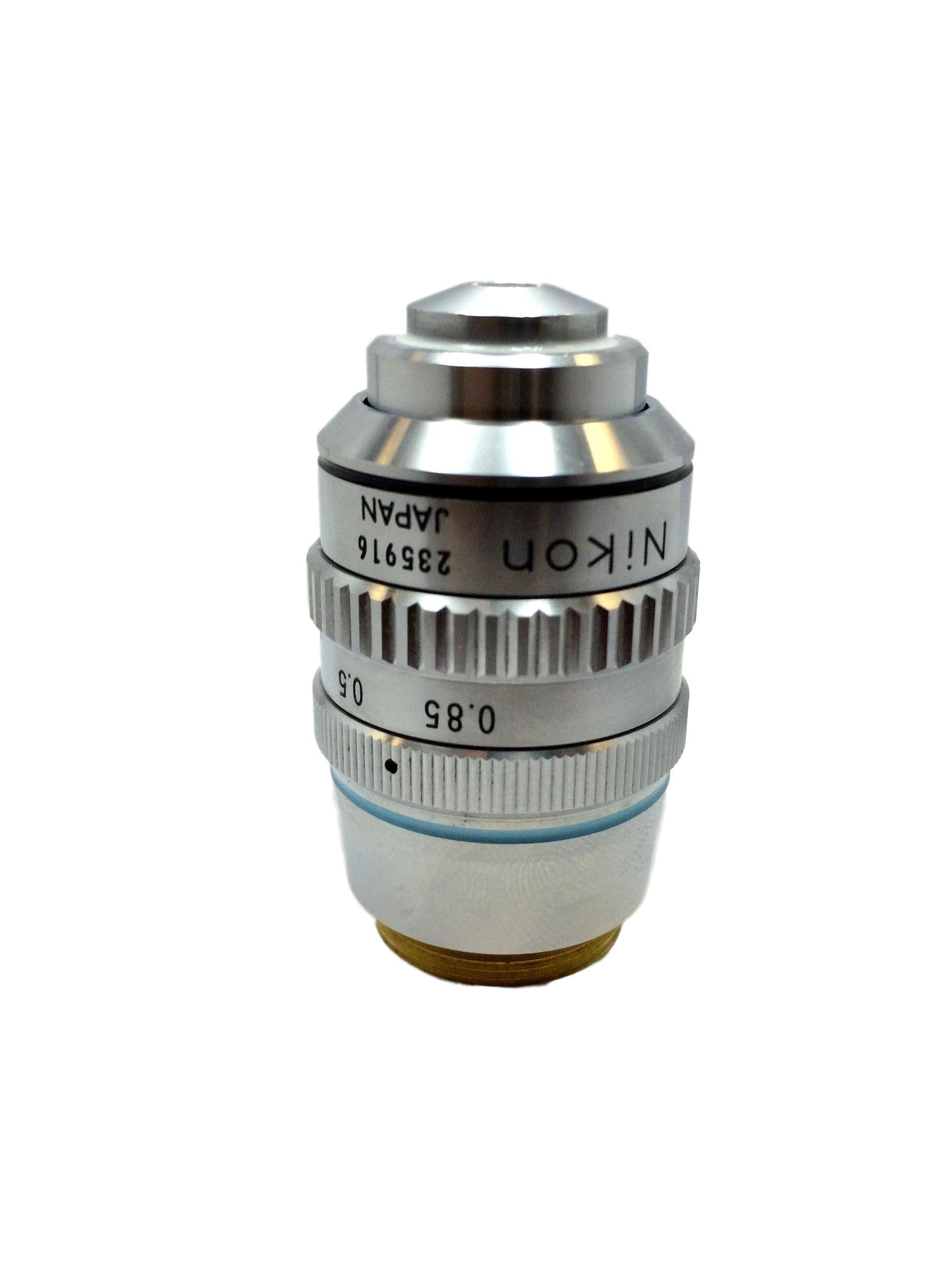 12）Nikon顕微鏡対物レンズUL Plan50X Nikon Plan 50X Oil Microscope Objective with Iris Diaphragm
