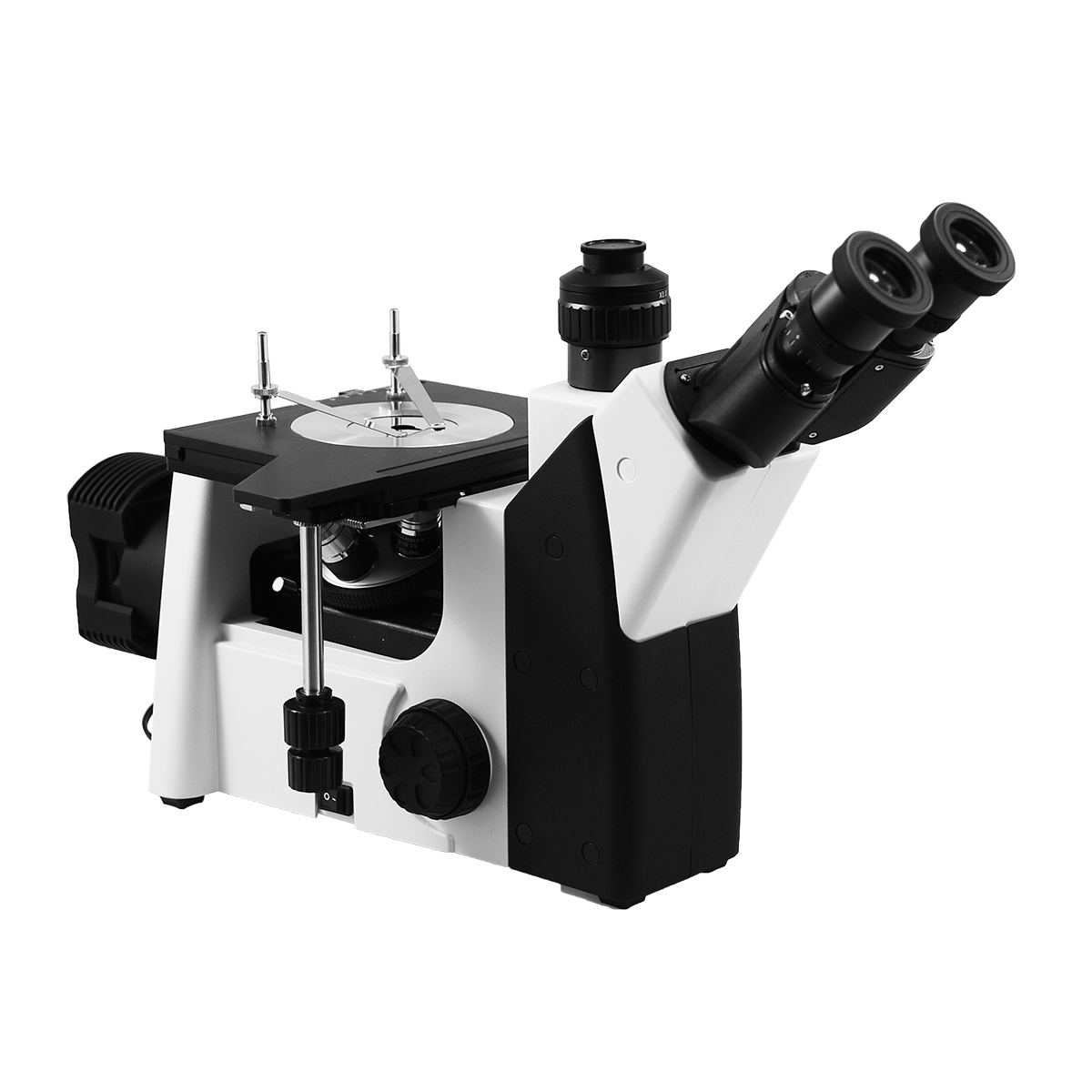 Inverted Trinocular Metallurgical Microscope With Mechanical Stage 50x - 1000x
