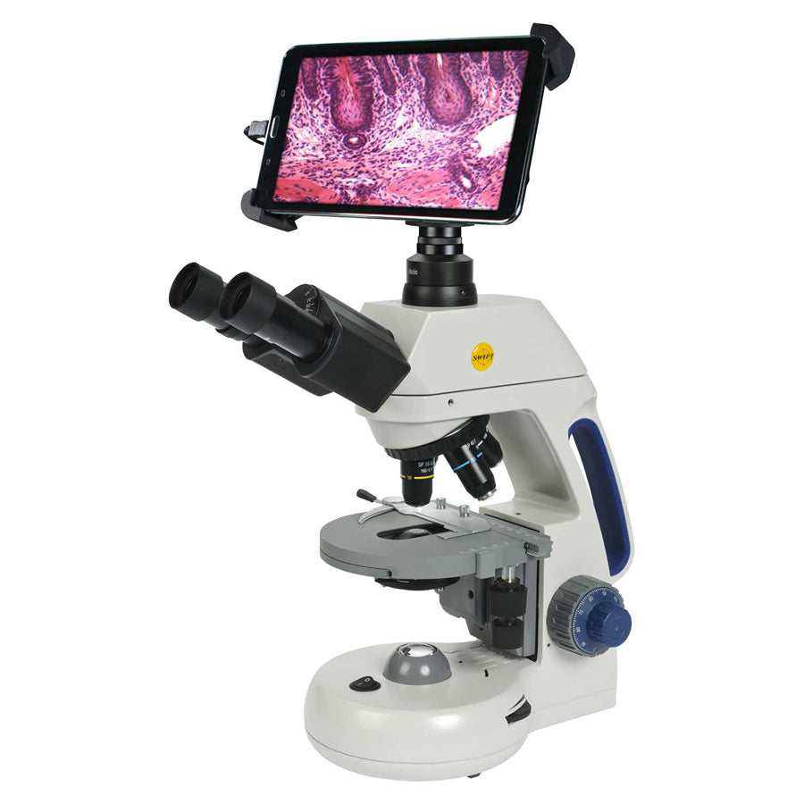 Swift M15T-BTW1-P Digital Compound Microscope  w/ 8" Tablet