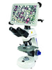 Swift M15T-BTW2-P Digital Compound Microscope  w/ 10" Tablet