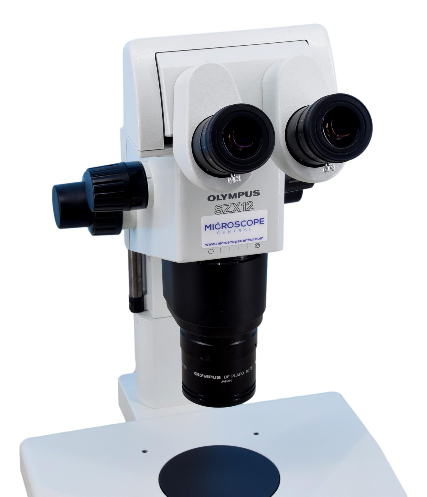 Olympus SZX12 Stereo Microscope On Plain Stand 7x - 90x