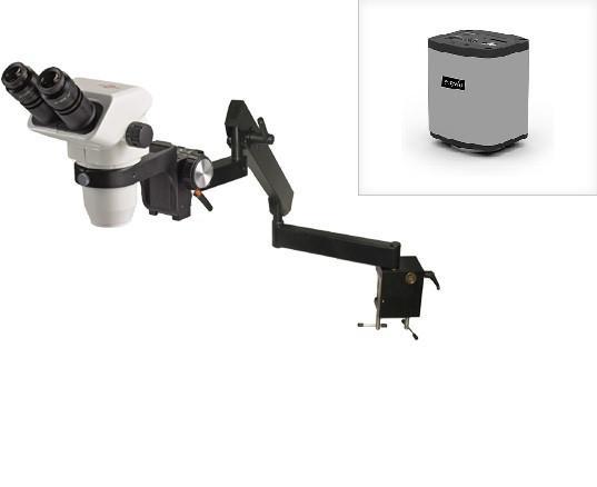 Accu-Scope 3076 Flex Arm Digital Stereo Microscope 6.7x - 4.5x