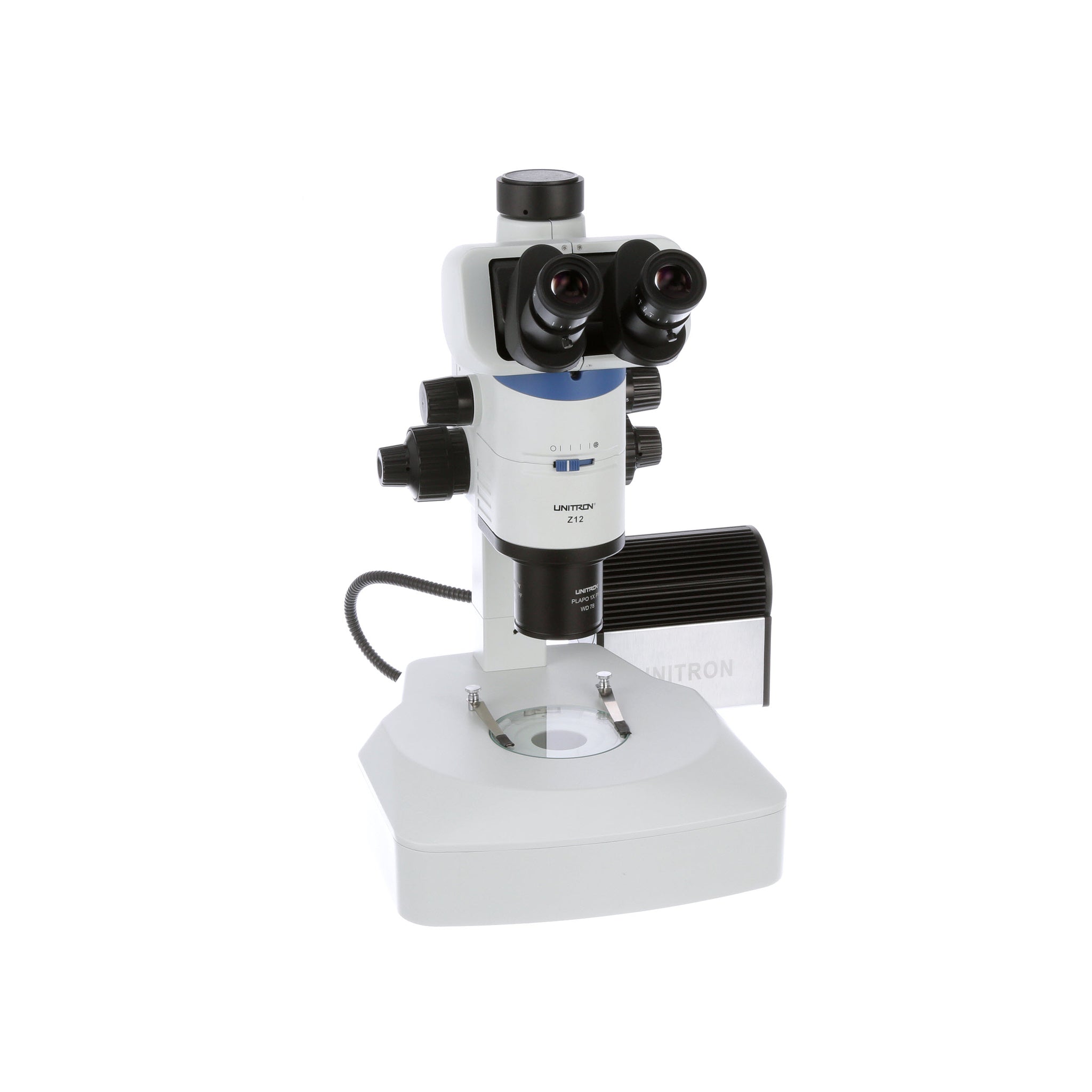 Unitron Z12 Stereo Zoom Microscope on Diascopic Stand 6.3x - 80x