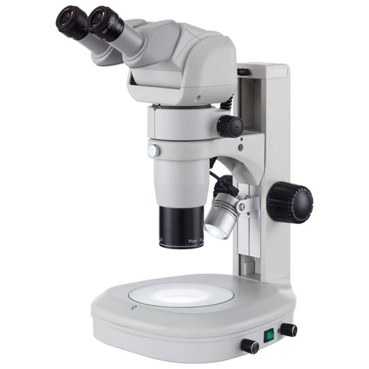 AmScope 8X-80X CMO Binocular Zoom Stereo Microscope with Dual Illumination and Adjustable Head