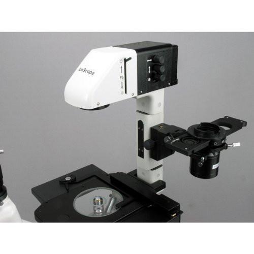 AmScope 400X-600X Phase Contrast Inverted Fluorescence Microscope+3MP Camera - IN480T-FL-3M