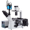 AmScope 40x-1000x Inverted Plan Fluorescence Microscope + CCD Low-light Camera - IN300TC-FL-MF603