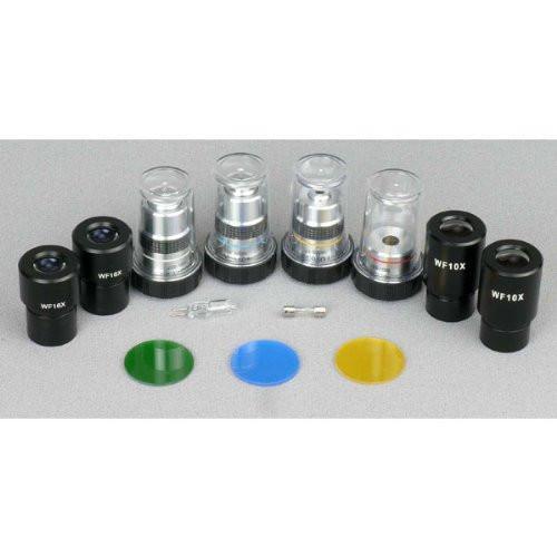 AmScope 40x-1600x Trinocular Turret Phase Contrast 30W Compound Microscope