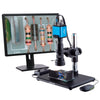 0.7X-5X Zoom 1080p 60fps 2MP Auto-focus HDMI Digital Inspection Microscope with Ring-light