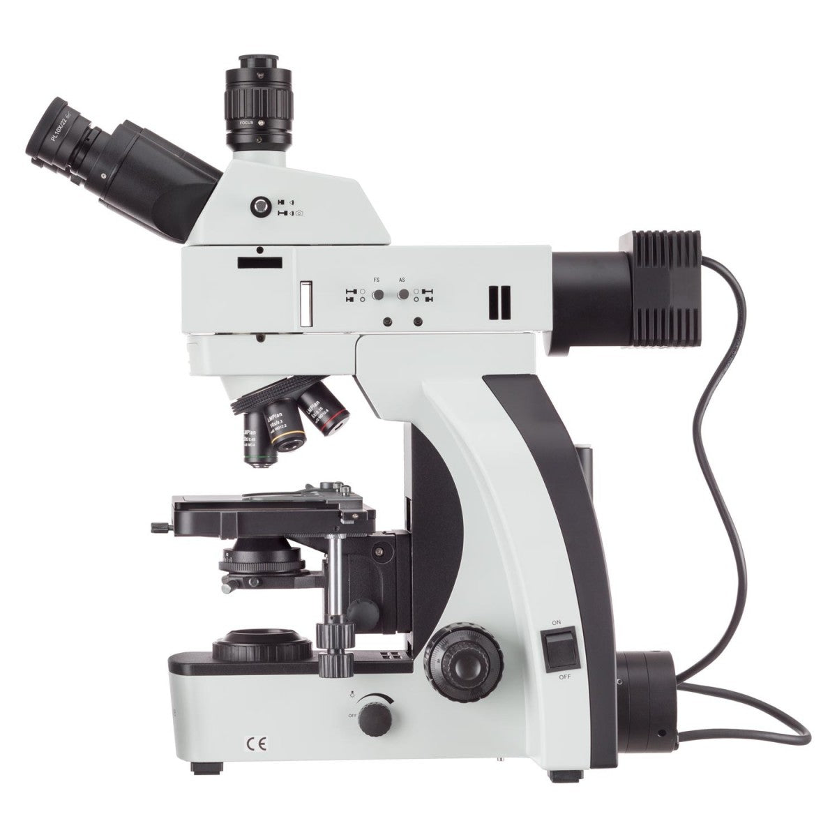 AmScope 50X-500X Metallurgical Microscope with Enhanced Optics and Dua ...