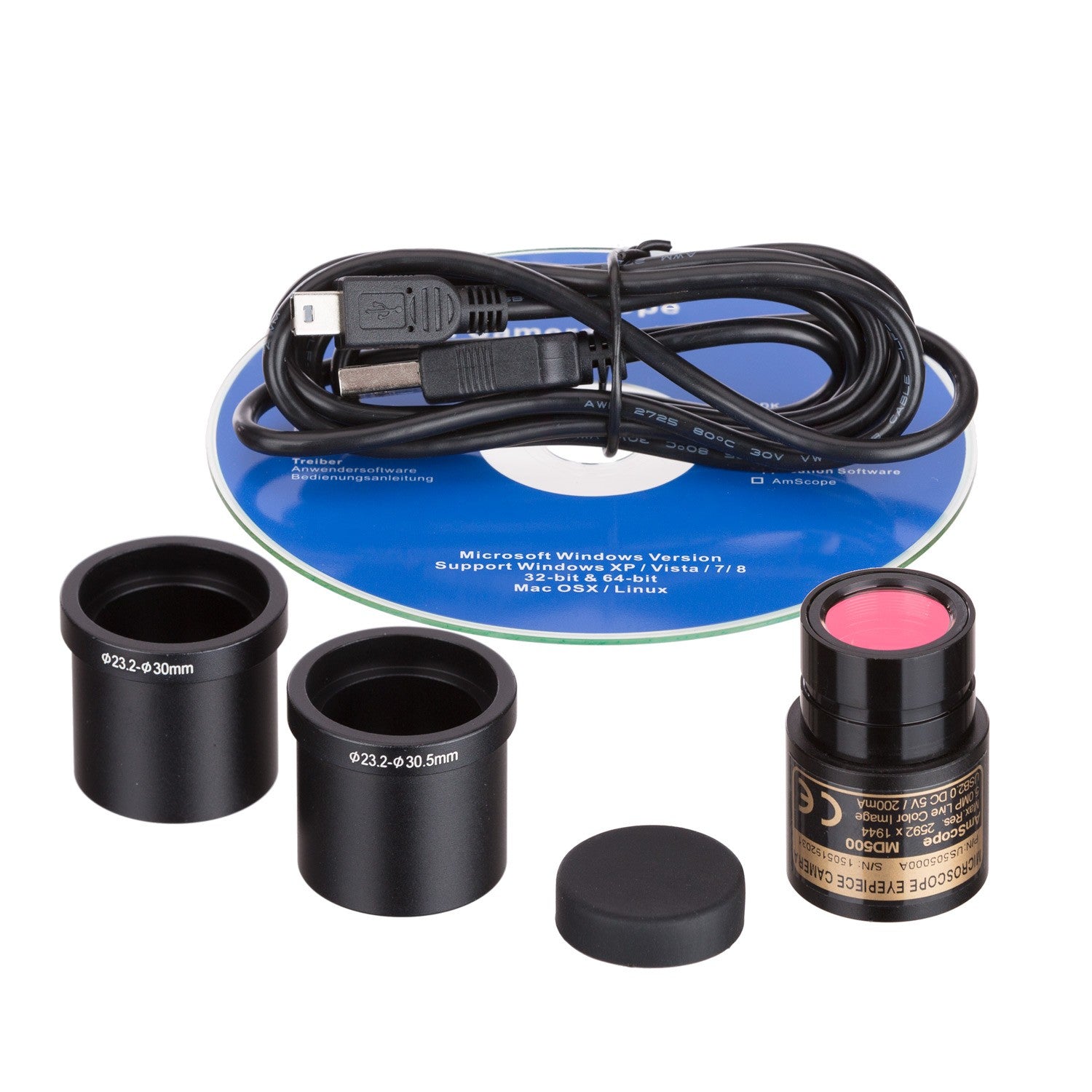 5MP USB 2.0 Color CMOS Digital Eyepiece Microscope Camera