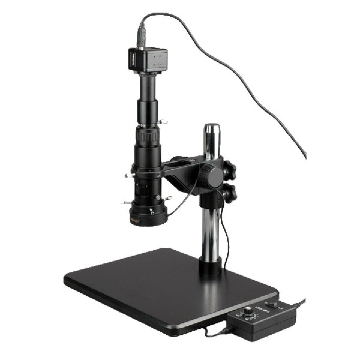 0.7X-5X Zoom Monocular Inspection Microscope + 9MP USB 2.0 C-mount Camera