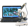40X-1000X Biology Science Metal Glass Student Microscope with USB Digital Camera