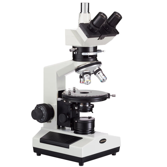AmScope Trinocular Polarizing Microscope 40X-640X