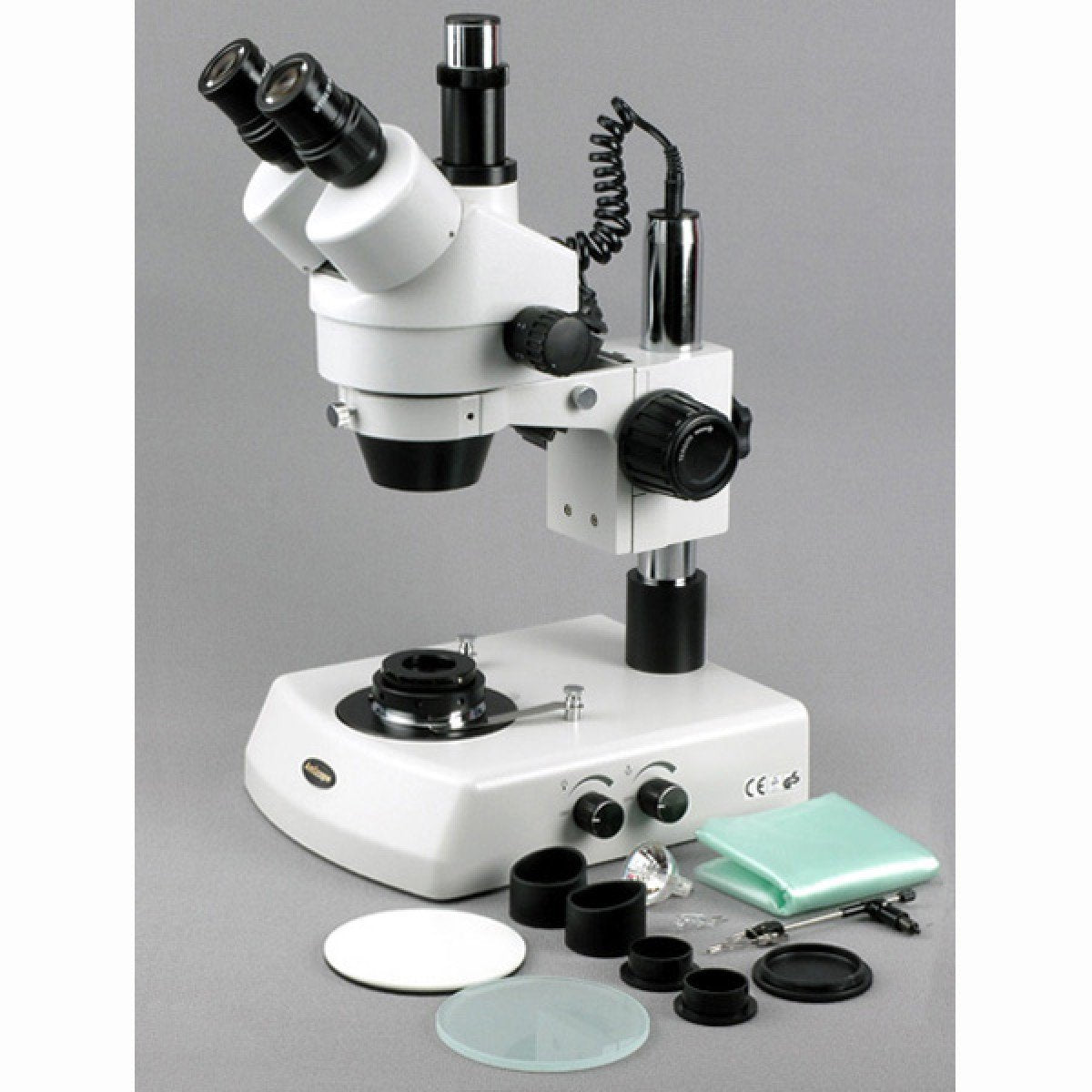 Amscope Mircroscope AmScope 3.5X-90X Jewelry Gem Zoom Stereo Microscope with Dual Halogen ...
