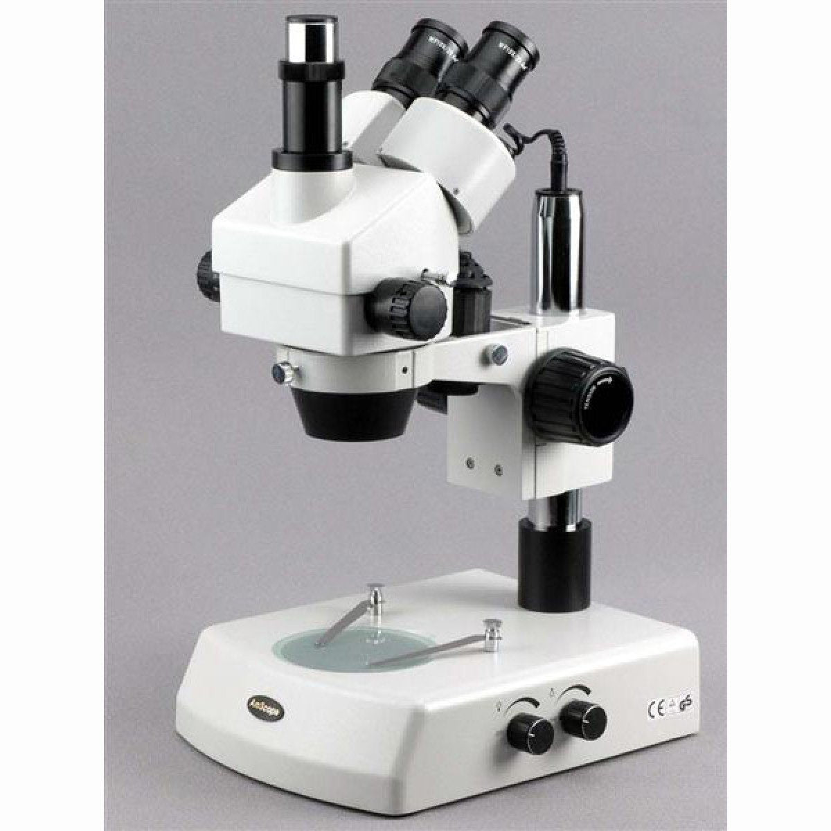 AmScope 3.5X-90X Jewelry Gem Zoom Stereo Microscope with Dual Halogen Lights