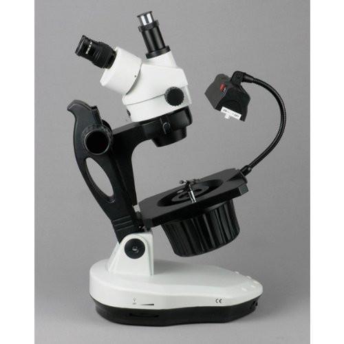 AmScope 3.5X-90X Advanced Jewel Gem Microscope + 3MP Camera