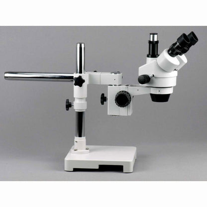 AmScope 7X-45X Boom Stand Trinocular Zoom Stereo Microscope + 54 LED Light