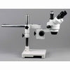 AmScope 7X-45X Boom Stand Trinocular Zoom Stereo Microscope + 54 LED Light